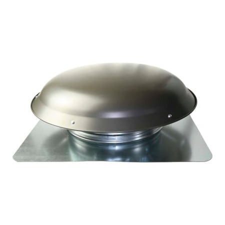 Ventamatic Cool Attic Galvanized Steel Round Vent, 144" Sq. in NFA, Weathered Gray, 1/Pack VX25 GREY